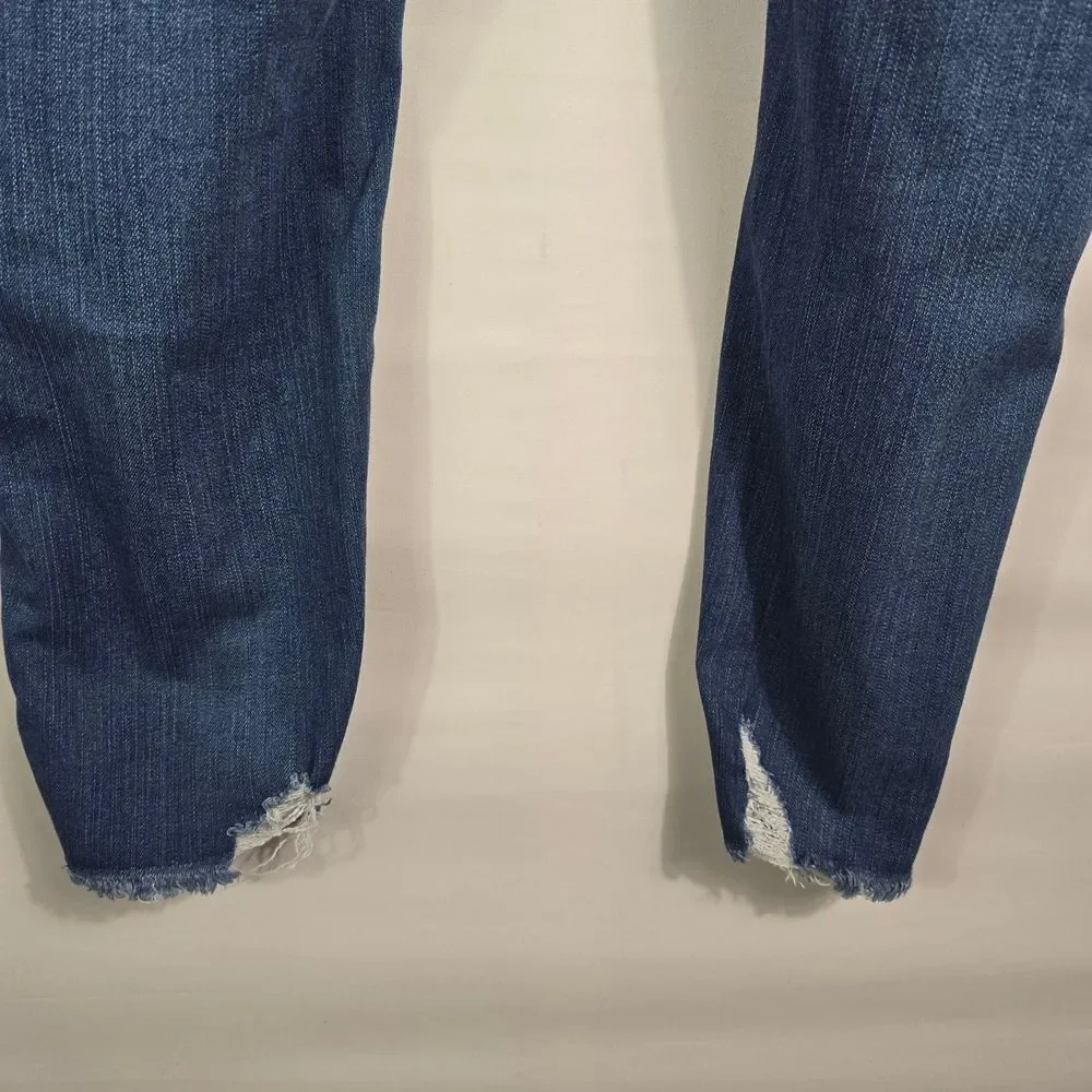 Torrid Distressed Blue Bombshell Skinny Jeans Size 22R